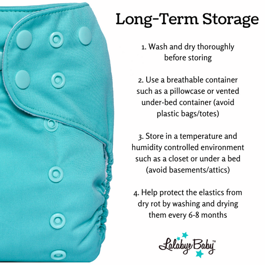 Long-term storage of your cloth diapers