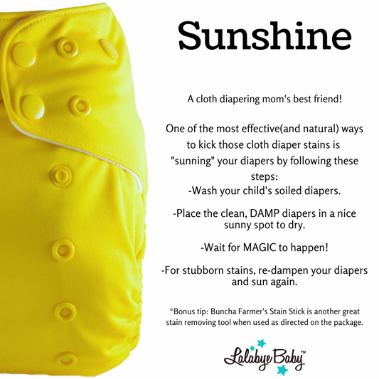 How to treat stains - Sunshine!