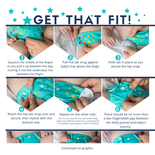 FREE Cloth Diaper Fit Guide / Cheat Sheet for Caregivers & Daycare (Digital Download)