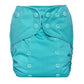 Lalabye Baby teal cloth diaper called Merrily Merrily.