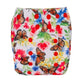 Wanderer, butterfly cloth diaper, baby cloth diaper with butterfly. Floral print. Flowers. 