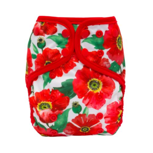 Diaper Cover - Poppies